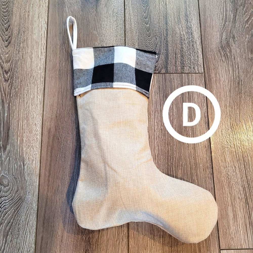 5 Rustic Buffalo Plaid Stockings Bundle - Picture 4 of 7